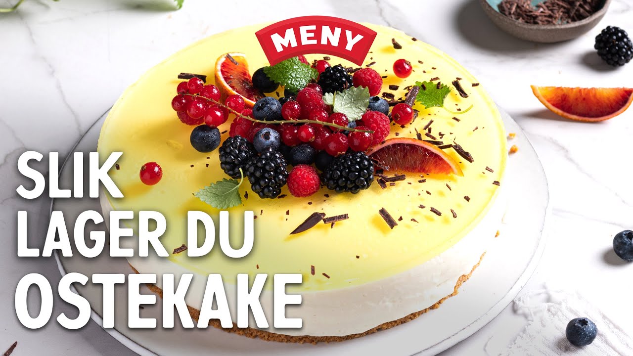Slik lager du ostekake