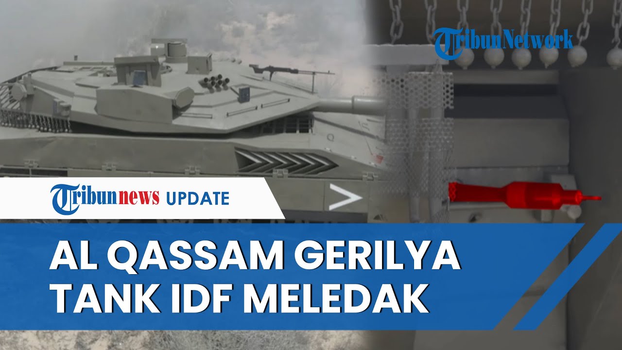 Israel Kecolongan! Al Qassam Gerilya Letakkan Bom ke Tank IDF hingga Meledak Dahsyat