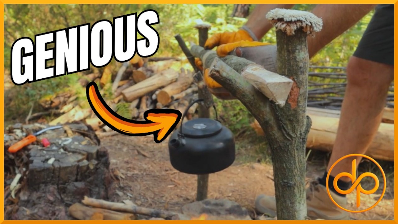 Умная Конструкция Подвеса для Котелка для Костра и Готовки на Природе