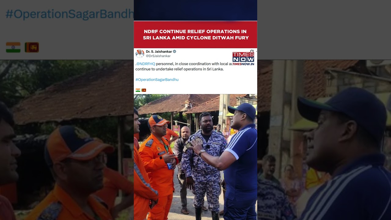Cyclone Ditwah: NDRF Teams Continue Relief Ops In Sri Lanka, EAM Jaishankar Shares Update #shorts