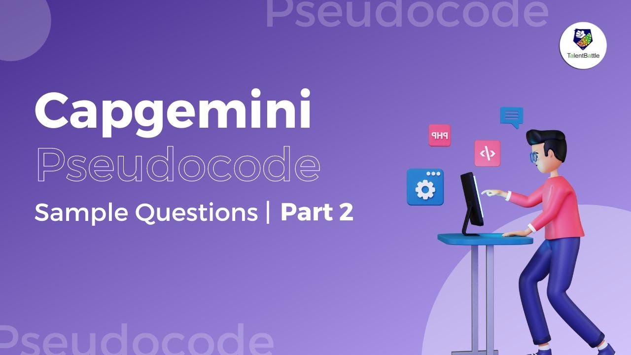 (Important)Capgemini Pseudo code Questions | How to solve Pseudo code questions? (Part 2)