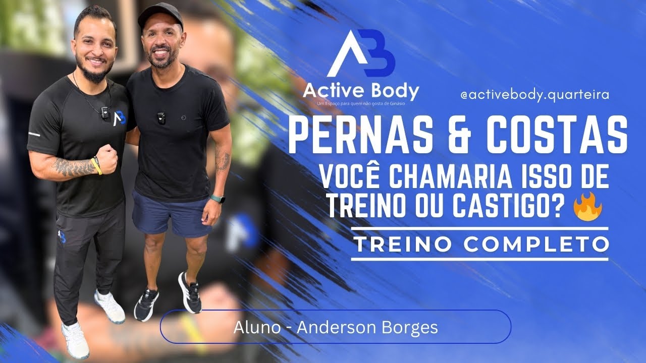 Você chamaria isso de treino ou castigo? Treino Completo de Pernas & Costas no Algarve 🔥 Active Body