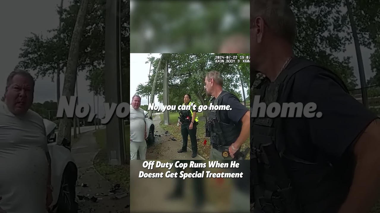 Drunk Off-Duty Cop DEMANDS Special Treatment After Crashing His Car full clip on: Police Watch