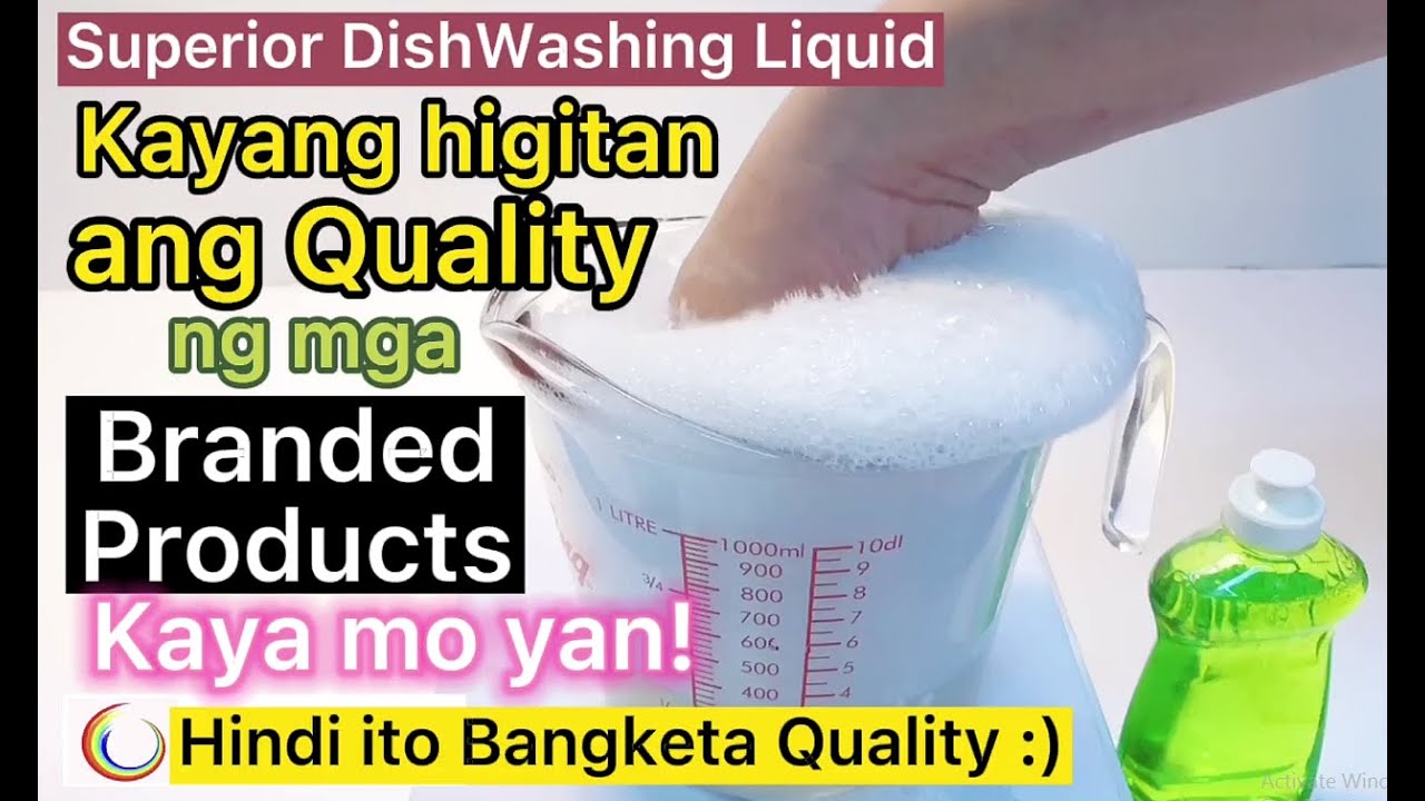 How To Make Superior Dishwashing Liquid better than Branded Products - Momcares Philippines