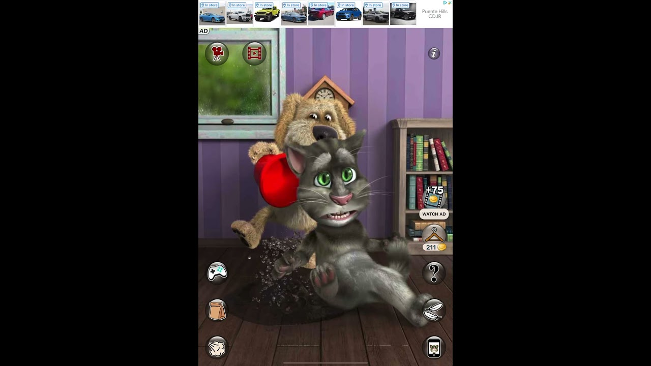 Playing Talking Tom Cat 2