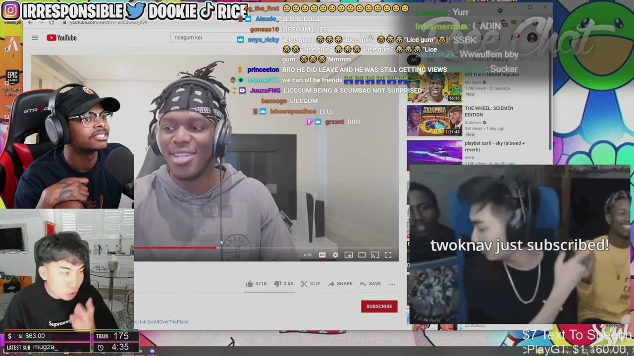 ImDontai Reacts To Ricegums Response To KSI