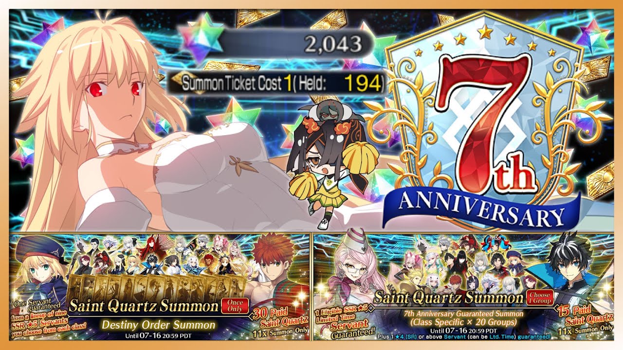 Was FGO 7th Anniversary a Success? | Fate/Grand Order Arcueid, GSSR, & Destiny Order Gacha Rolls