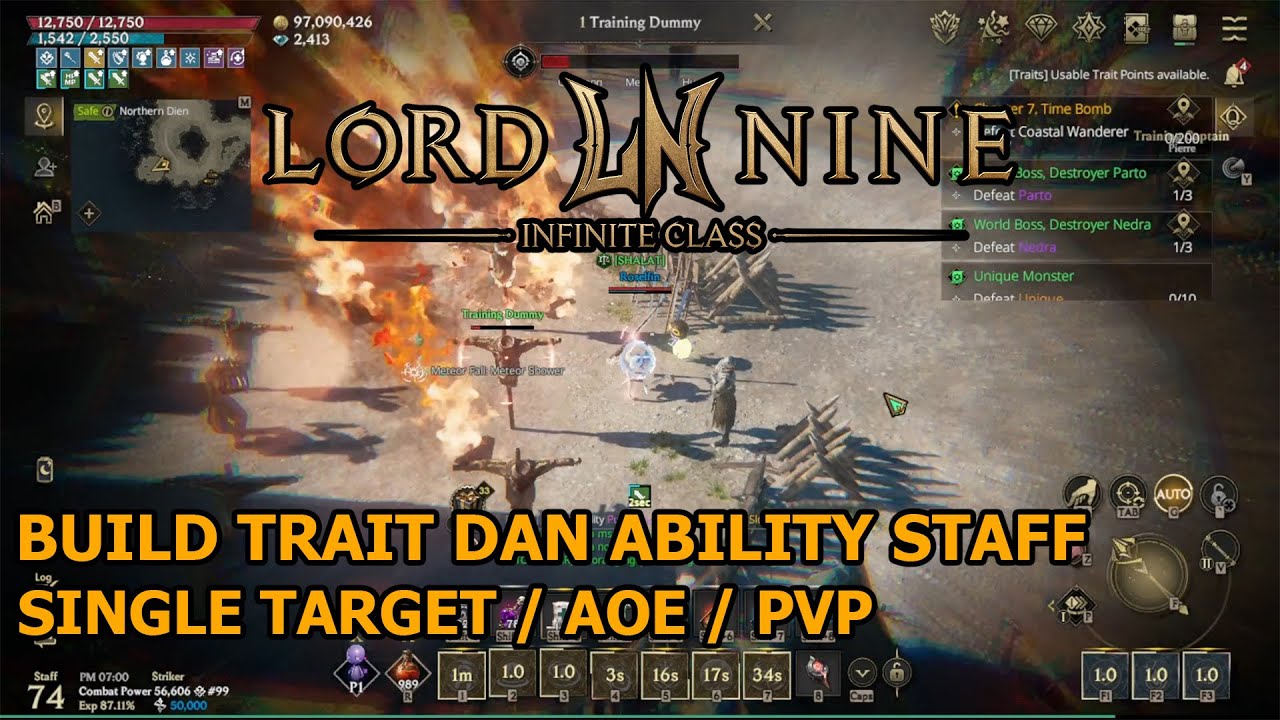 BUILD TRAIT SKILL DAN ABILITY STAFF PVE ST/AOE/PVP - LORDNINE