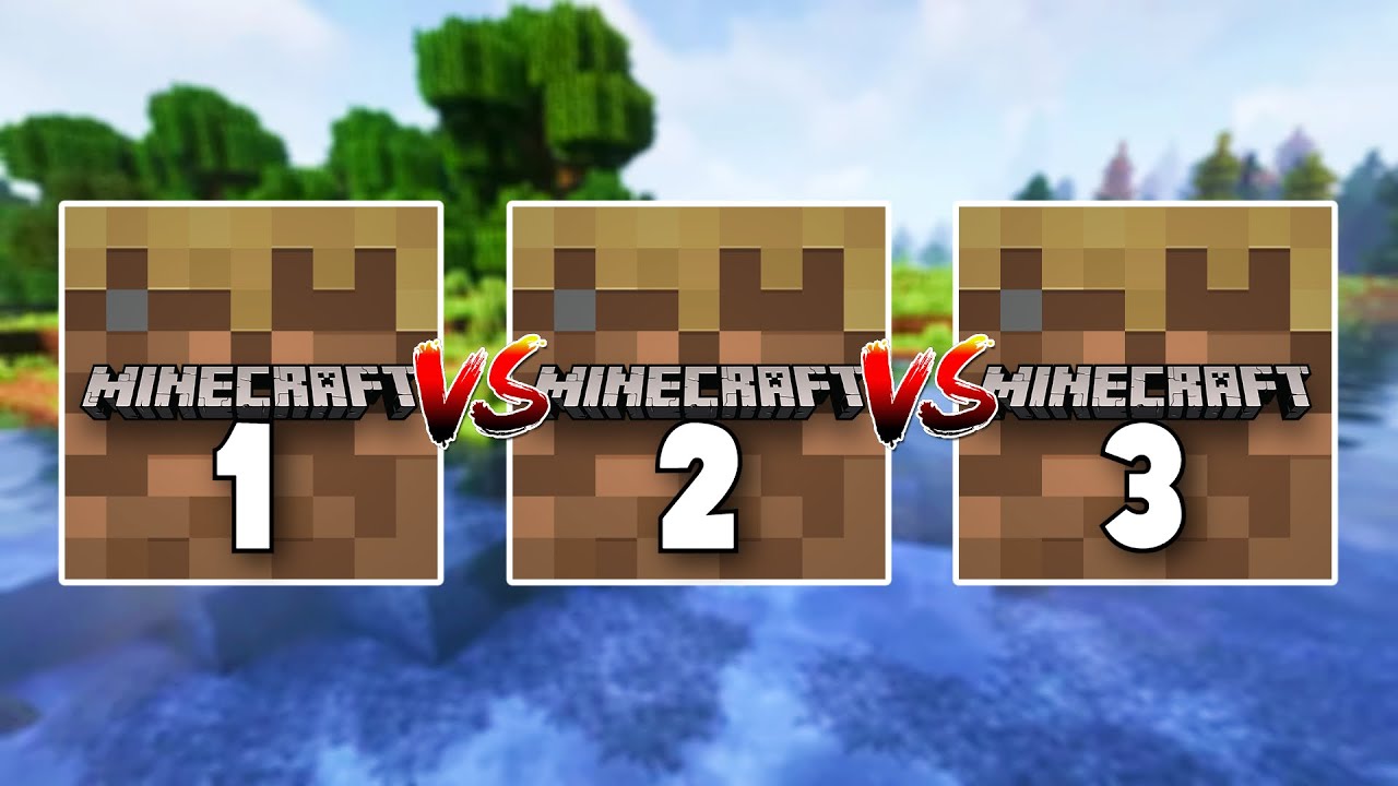 Minecraft TRIAL 1 VS Minecraft TRIAL 2 VS Minecraft TRIAL 3 (Which One Is Better!!??)