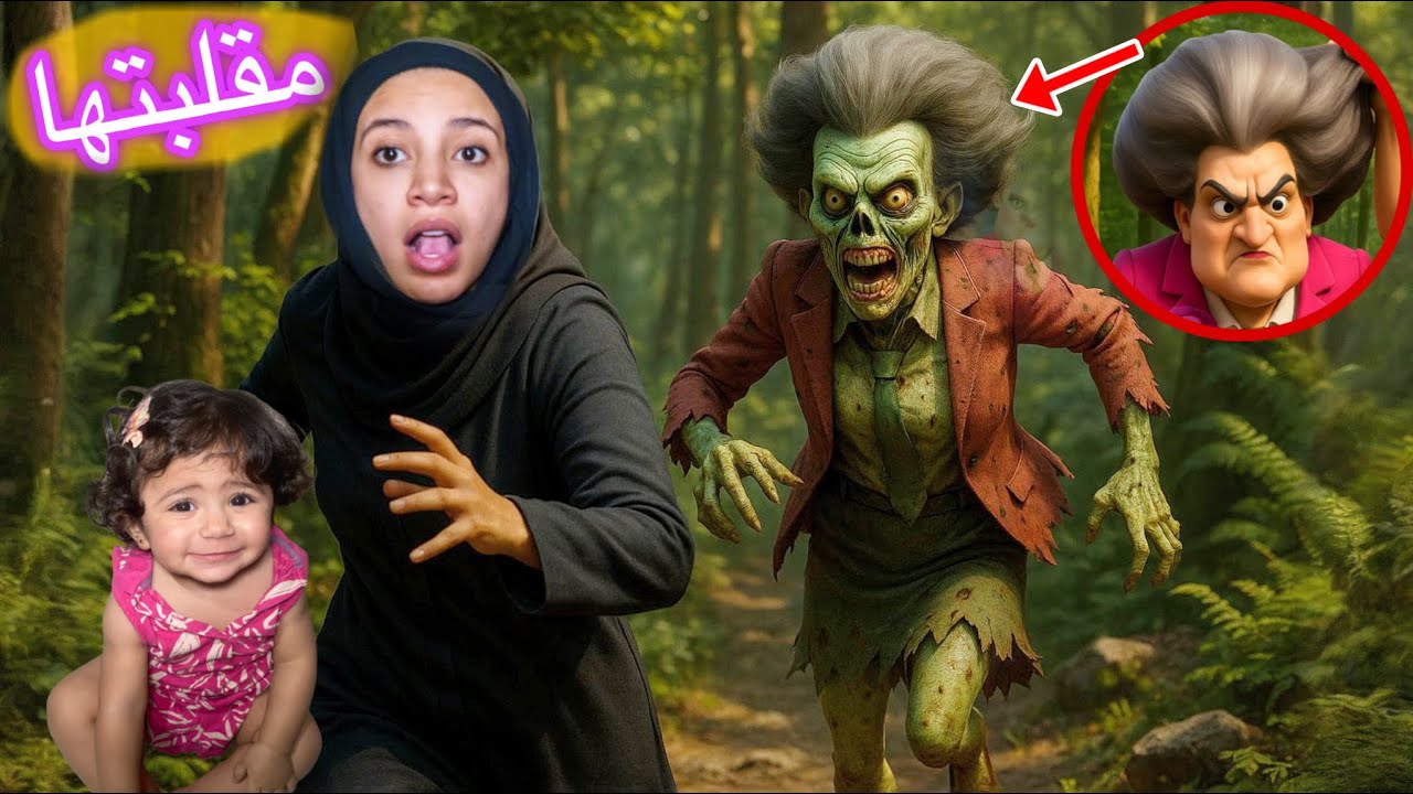 مقلبت المعلمة الشريره الزومبي بدون علم زوجي ايمن تيوبر شوفوا اللي صار بعثت جوزها هاجمنا😱!!