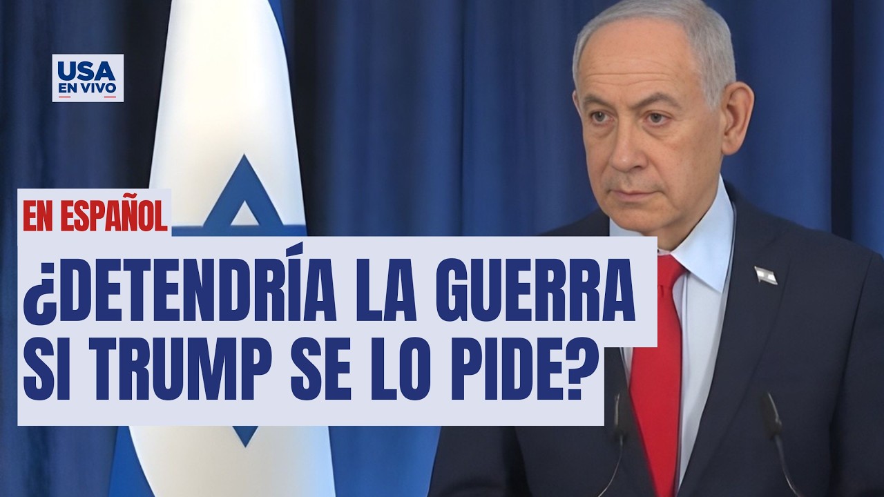 Preguntan a Netanyahu ¿Detendrá la guerra si Trump se lo pide? | USA EN VIVO  🔴