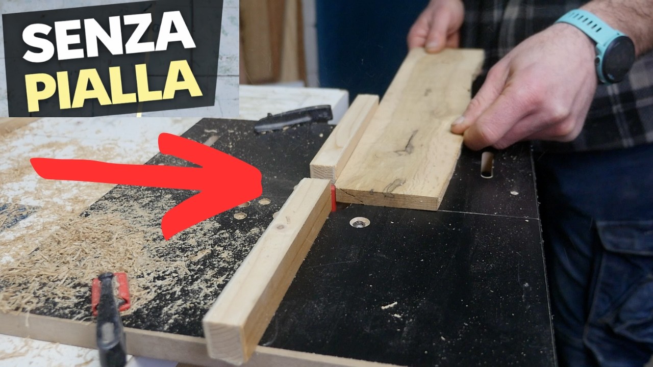 Non hai una pialla? Fai cos&igrave; (funziona davvero) | 3 Minuti Di Falegnameria n.64 | Fai da te e legno