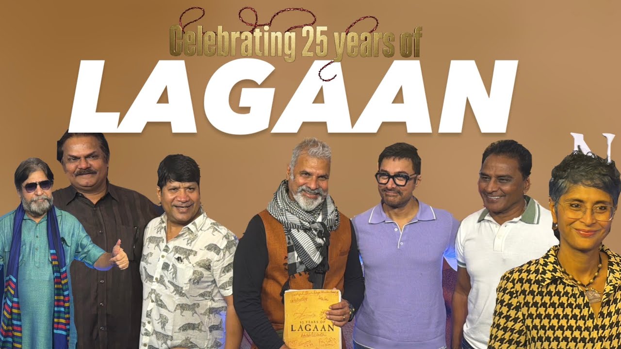Lagaan Screening | Aamir Khan | Paul Blackthorne | Amin Hajee | Yashpal Sharma | Kiran Rao | Ira ...