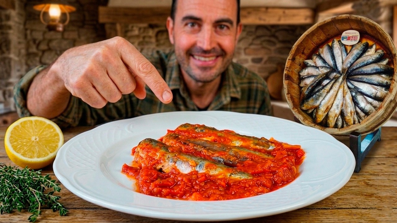 Sardinas de CUBO con TOMATE: Receta de vigilia Tradicional en Semana Santa (Sardinas de Bota)