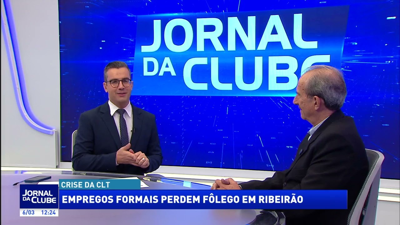 Empregos formais perdem fôlego em Ribeirão + LINK - Jornal da Clube (06/03/26)