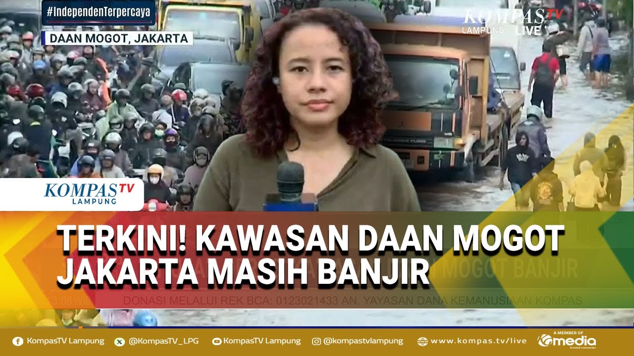 Banjir Kawasan Daan Mogot Jakarta Belum Surut, Lalu Lintas Terhambat