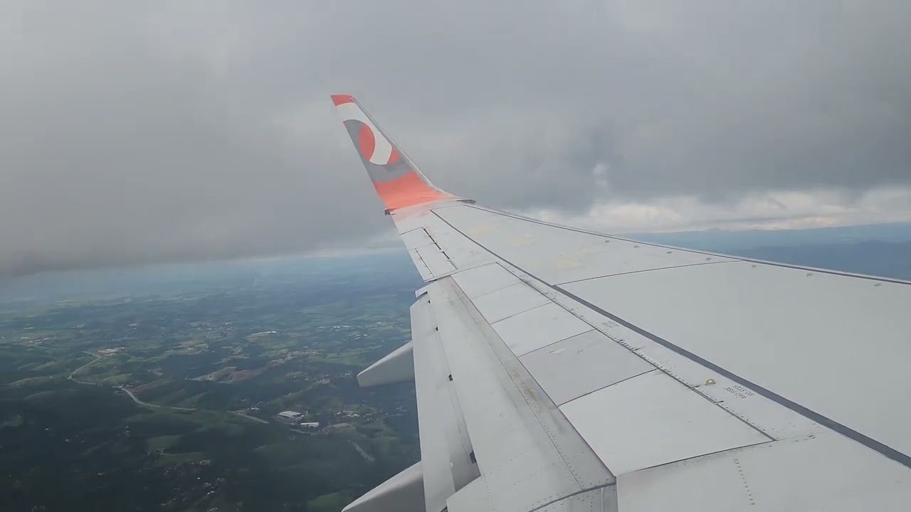 Pouso em Guarulhos/SP. Boeing 737-800. 