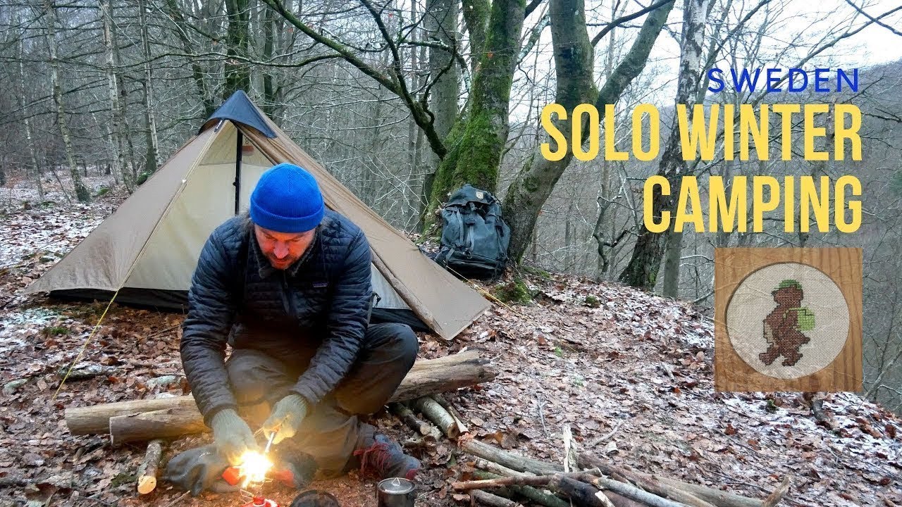Solo Winter Camping - No Talking - Outdoor Cooking