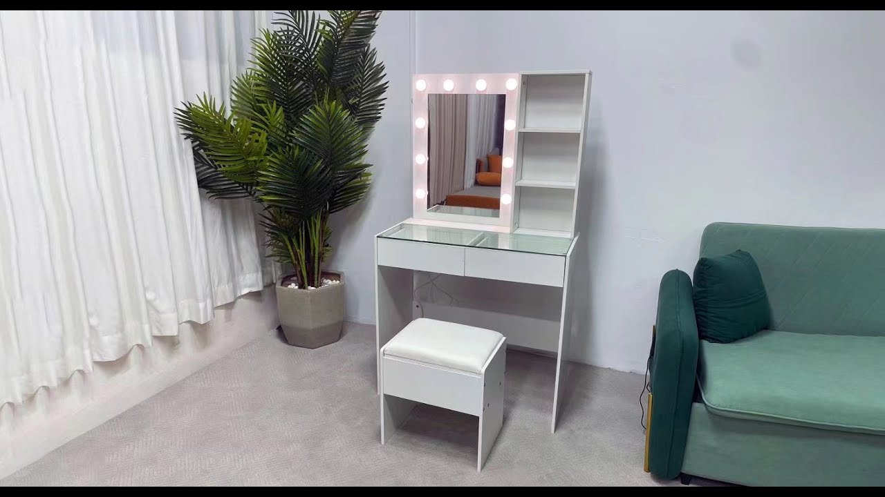 How to install this Vanity Desk with Stool effectively?