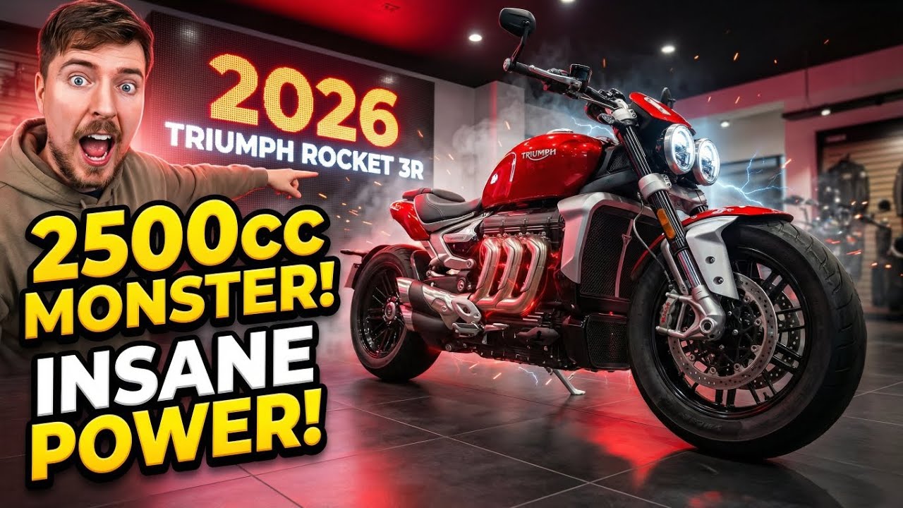 MrBeast Reviews a 2500cc Monster Bike 😱