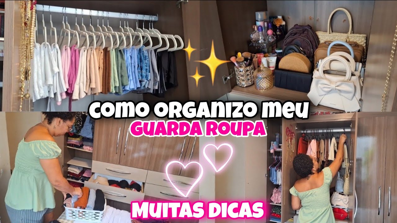 Dicas e dobras de roupa que vão te ajudar✨️| Organização que otimiza espaço no seu guarda roupa💕