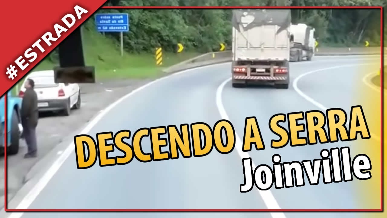 Descendo a serra de Joinville