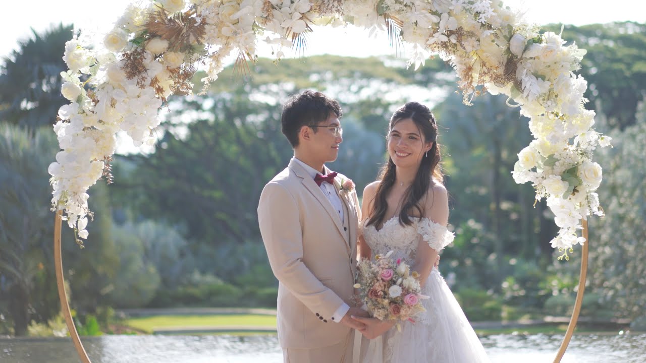 B & WM | Hort Park Wedding | Vineyard Restaurant | Singapore Wedding Video