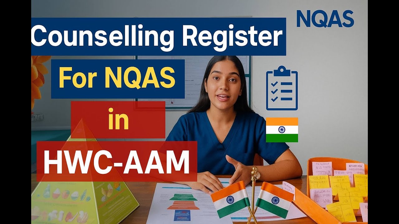Counselling register for NQAS in village health centre #villagehealth #nqas #CHO #counselling