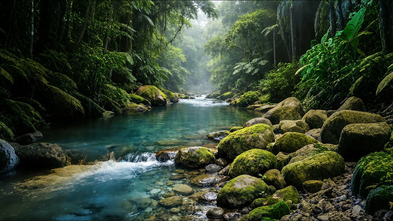 Peaceful River Sounds to Fall Asleep Fast