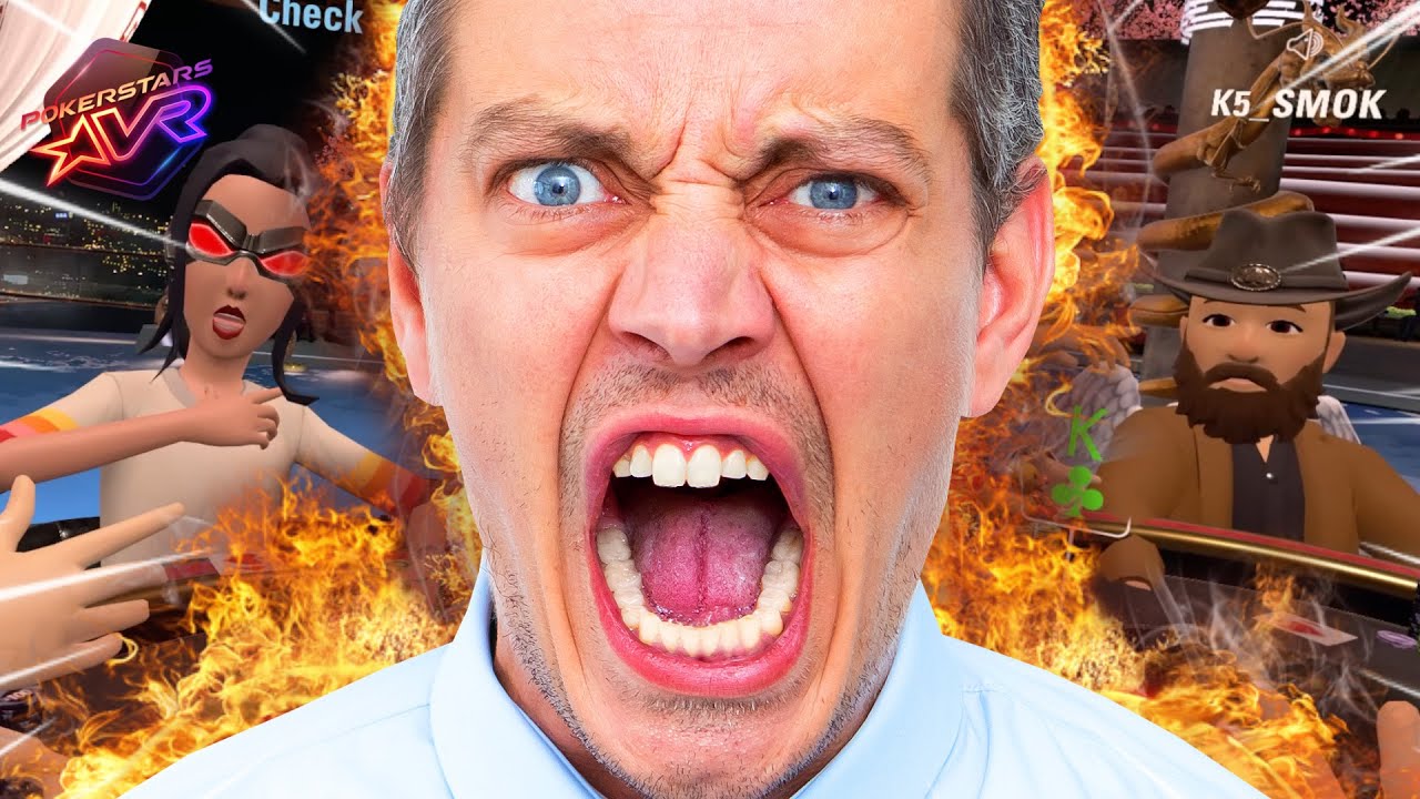 TILTED SIMP throws EPIC TANTRUM!! (VR Poker Trolling)