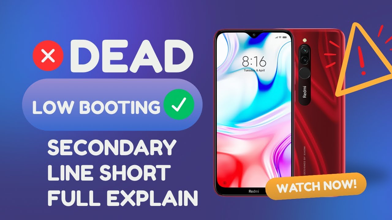 Redmi 8,8A,8A Dual Low Booting Solution Full Explanation 