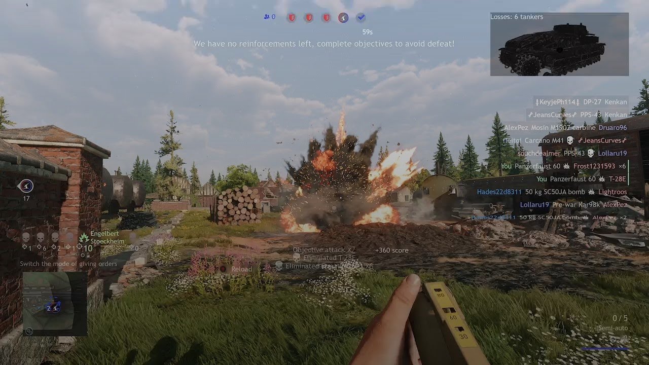 Enlisted gameplay Werbig station west (Invasion) - Battle of Berlin - 720p 60fps