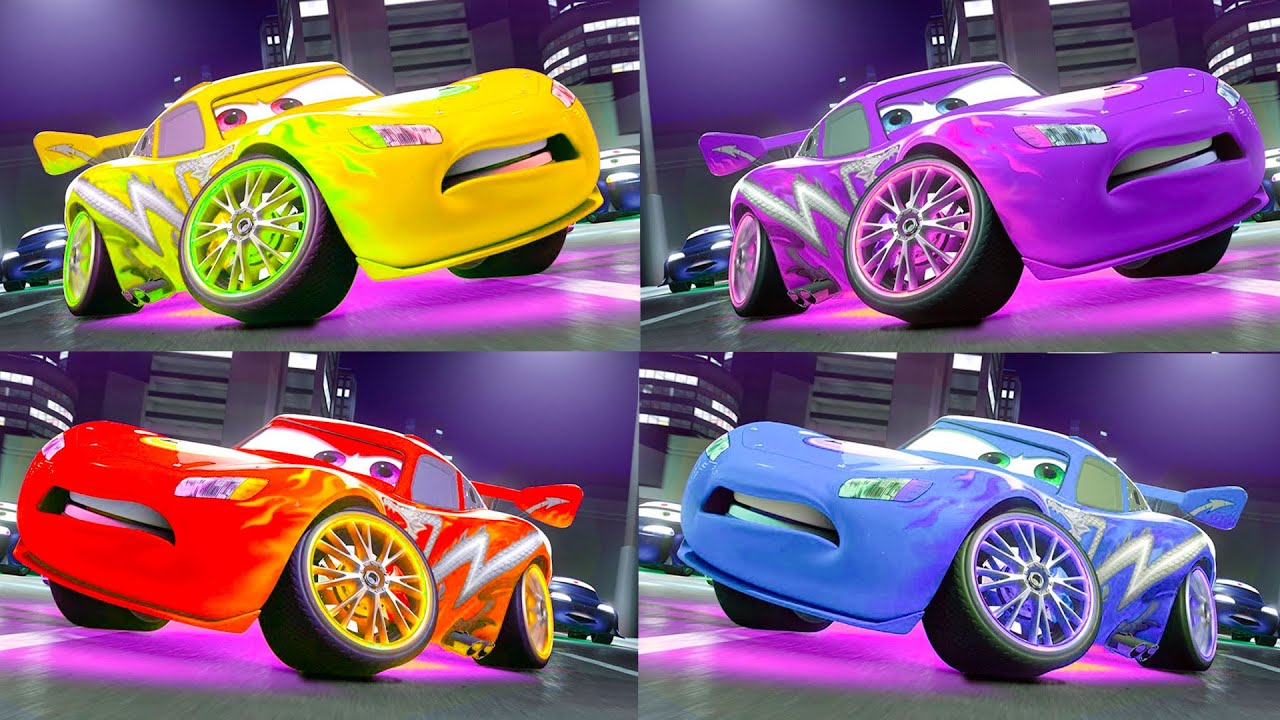 CARS 3 Lightning Mcqueen Learn Colors - Cars cartoon FUNNY Learn Colors - Disney Pixar (COVER)