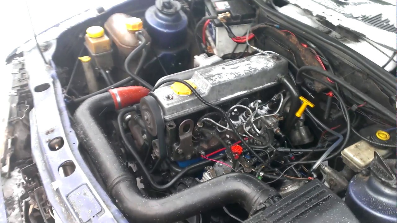 Cold start -17°C  Ford sierra 1,8TD
