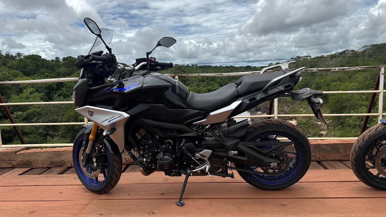 #Nosso amigo Popota-Moto arrasando na pilotagem,  👉🏽 #tracer900       Rolezinho em Ponte branca (mt)