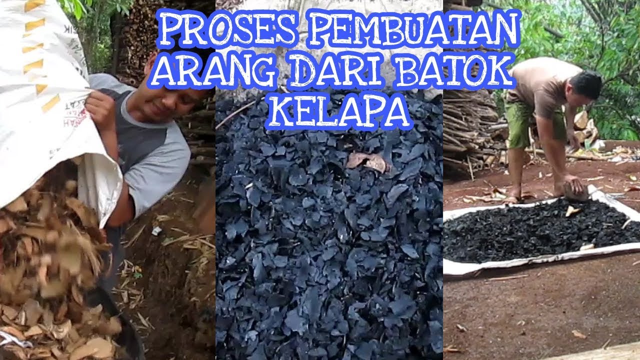 CARA DAN PROSES PEMBUATAN ARANG DARI BATOK KELAPA