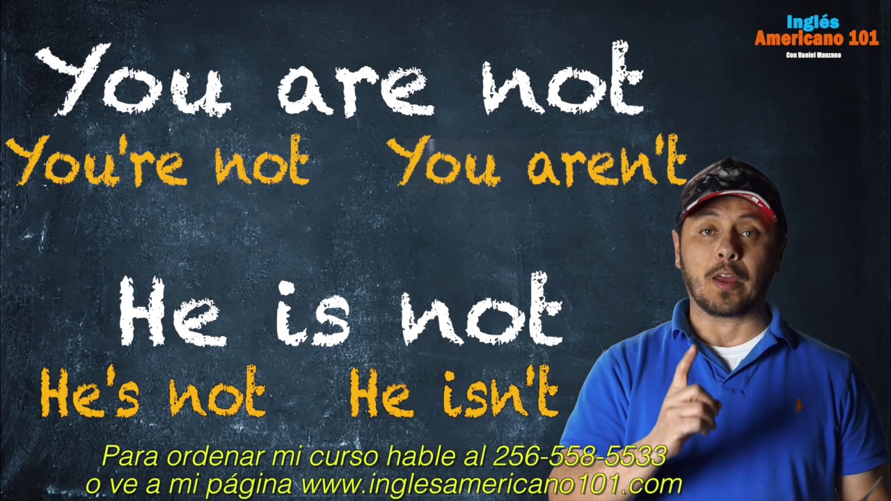Contracciones muy usadas en inglés. Así hablan inglés