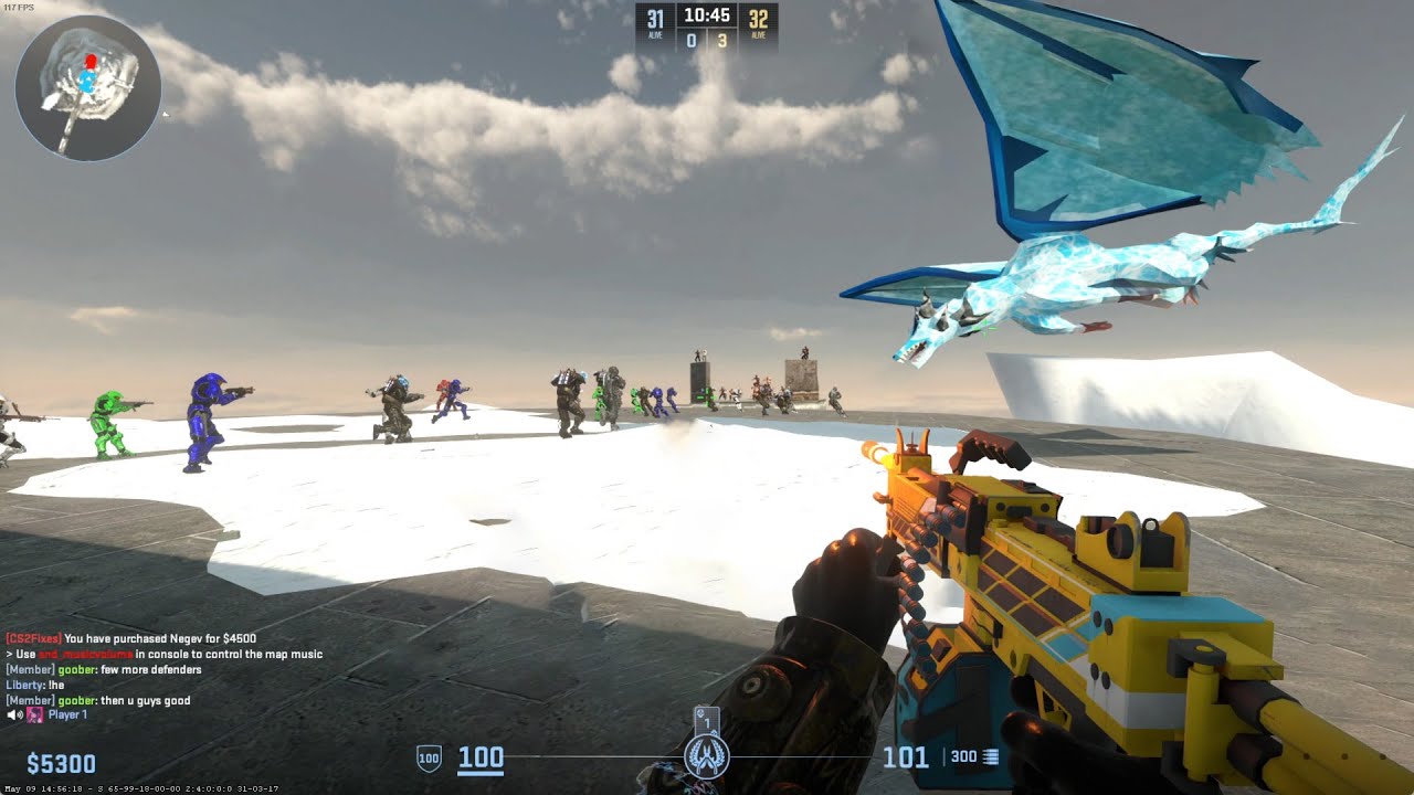 (Win) CS2 Zombie Escape ze_frostdrake_tower_p On GFL Server