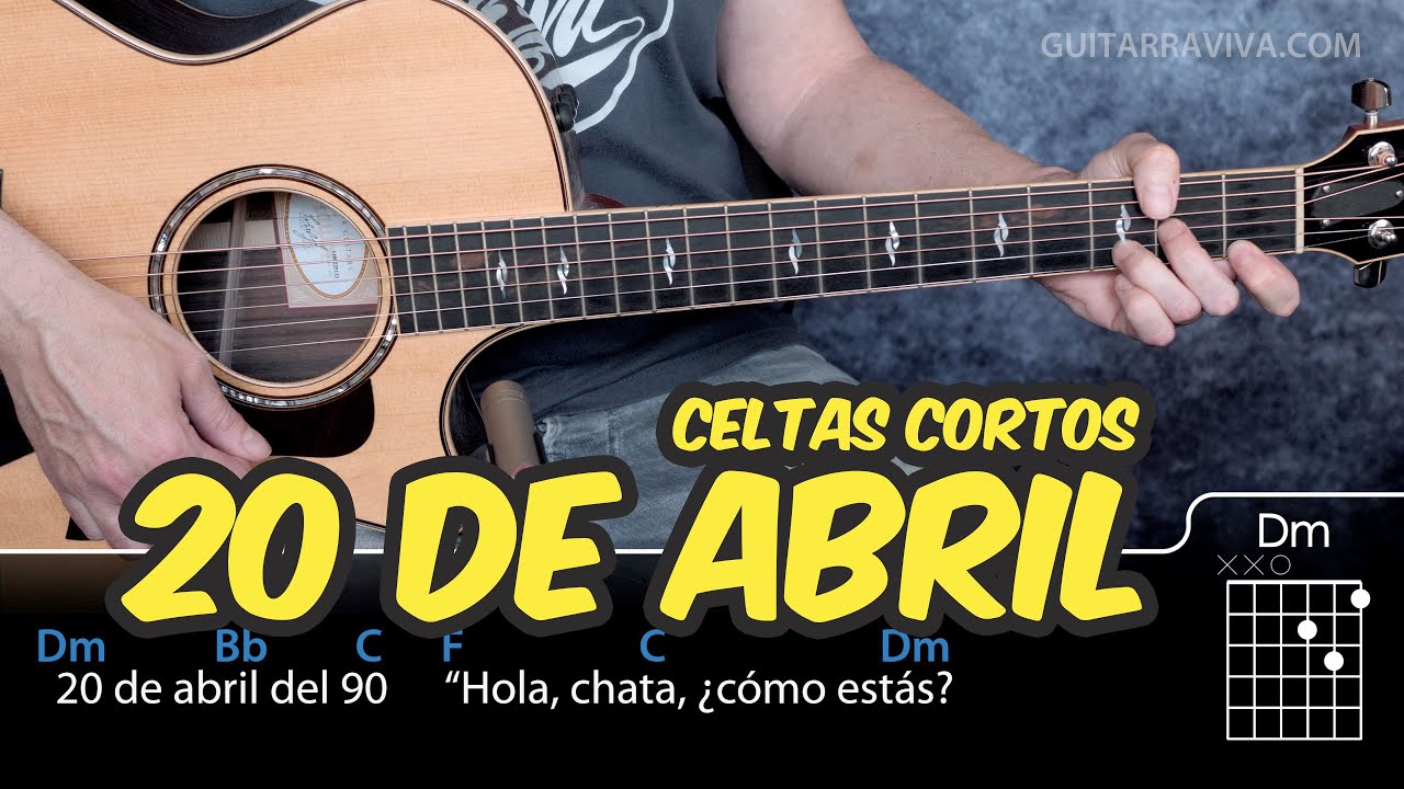 Cómo tocar 20 de Abril en Guitarra Tutorial con acordes y ritmo | Guitarraviva