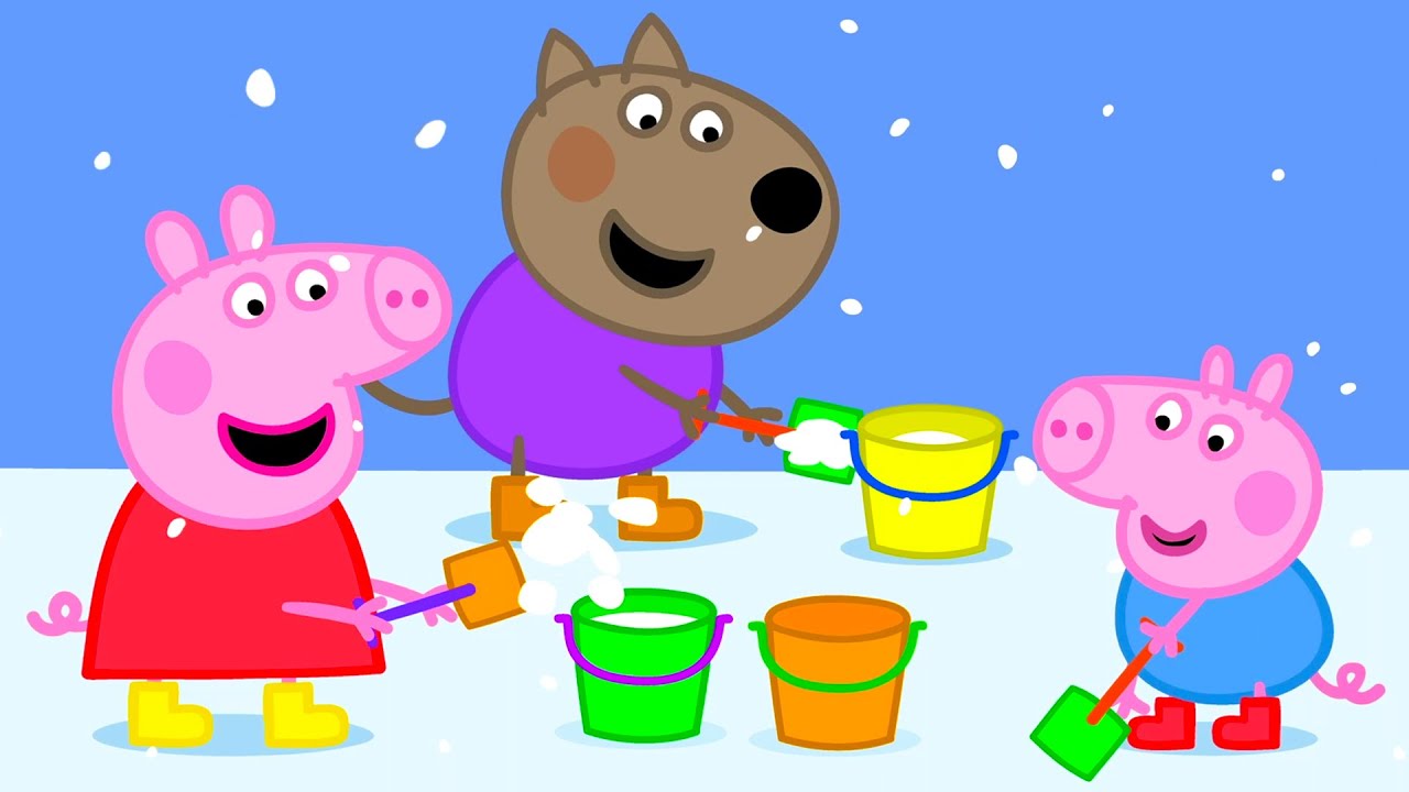 Schneeschlösser Bauen! ❄️ Schnee am Strand! 🥶 | 30 Minuten | Peppa Pig Deutsch