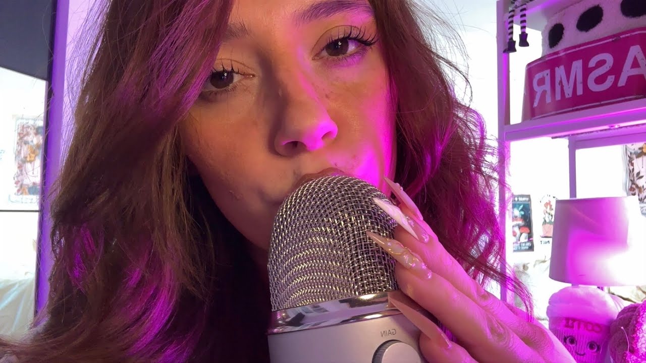 ASMR Mic Kissing Sounds with tape  (So Satisfying)