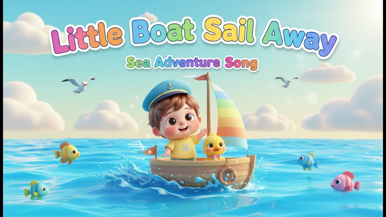 Little Boat Sail Away – Nursery Rhyme, Toddler Sea Adventure, Sailing Fun, and Imaginative Play