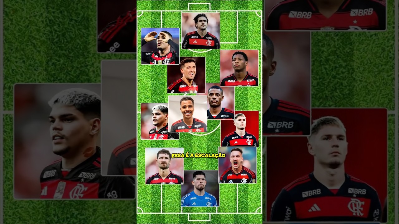 Escala&ccedil;&atilde;o do FLA contra o Vice da gama. #flamengo #noticiasdoflamengo #mengao