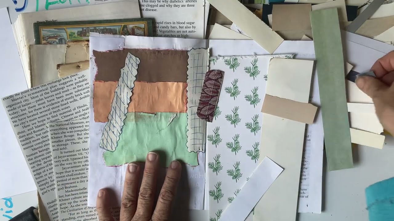 Backgrounds For My Glue Book | No Editing | Grab Your Scraps & Lets Create Some Pages