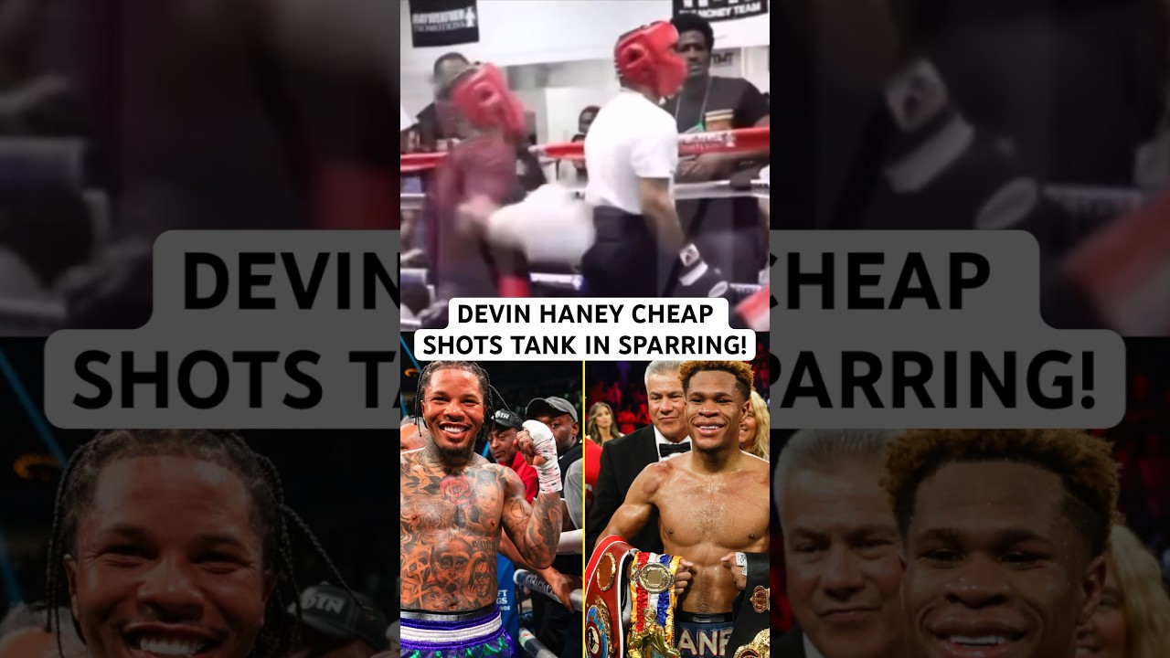 HANEY SUCKER PUNCHES GERVONTA DAVIS FROM BEHIND IN SPARRING!