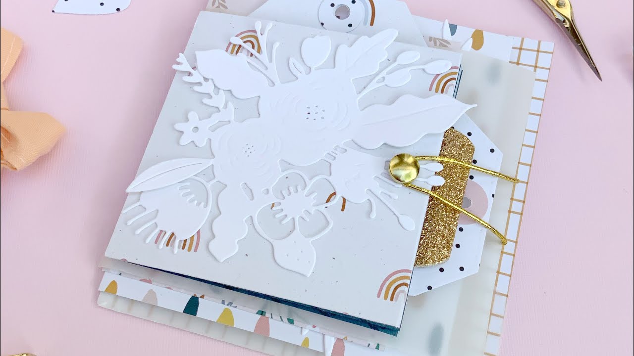 Mini Album Tutorial with Closure using my Scraps