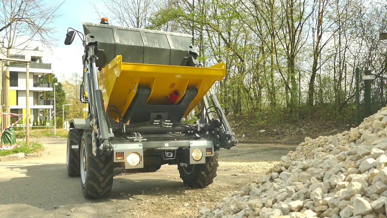 Our wheel dumper DW20: perfect for off-road and easy to handle