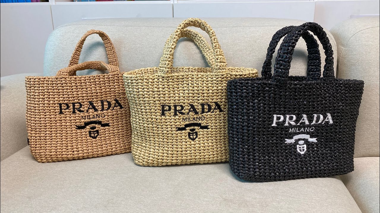 라피아토트백1편) 프라다스타일 코바늘 명품가방뜨기 crochet bag