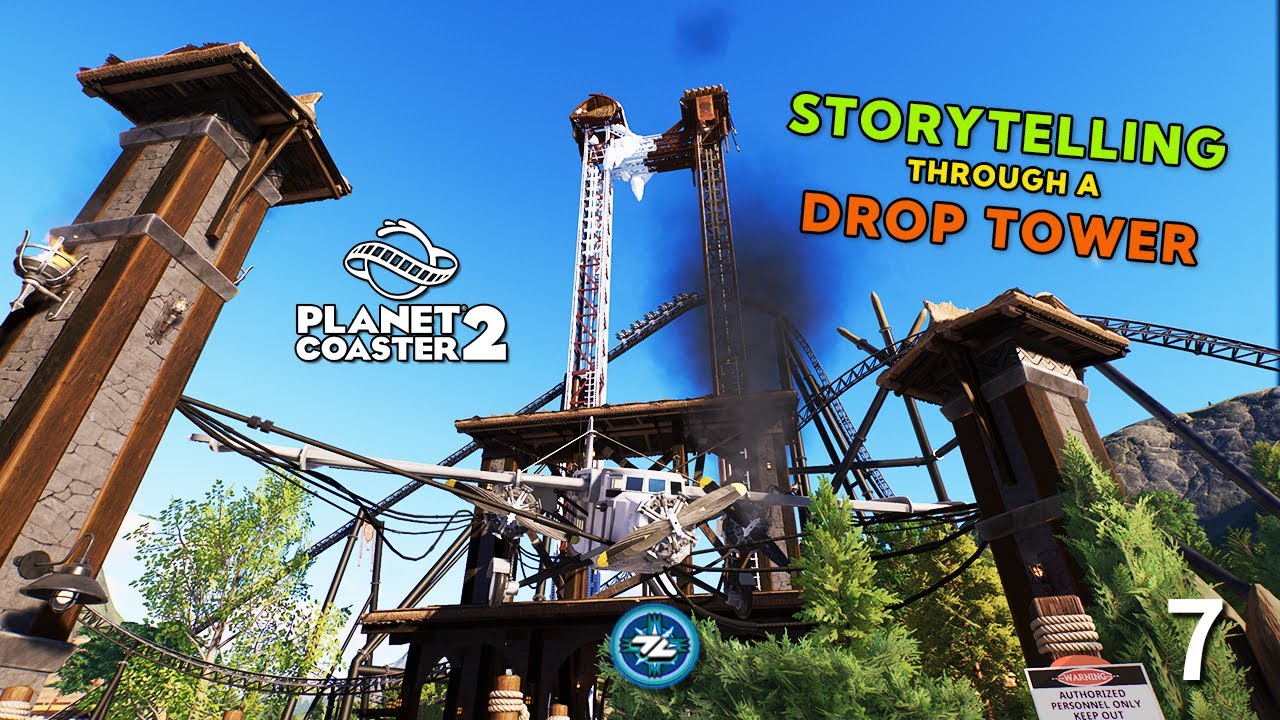 I put IMMERSIVE THEMING on a DROP TOWER - Planet Coaster 2 | Episode 7