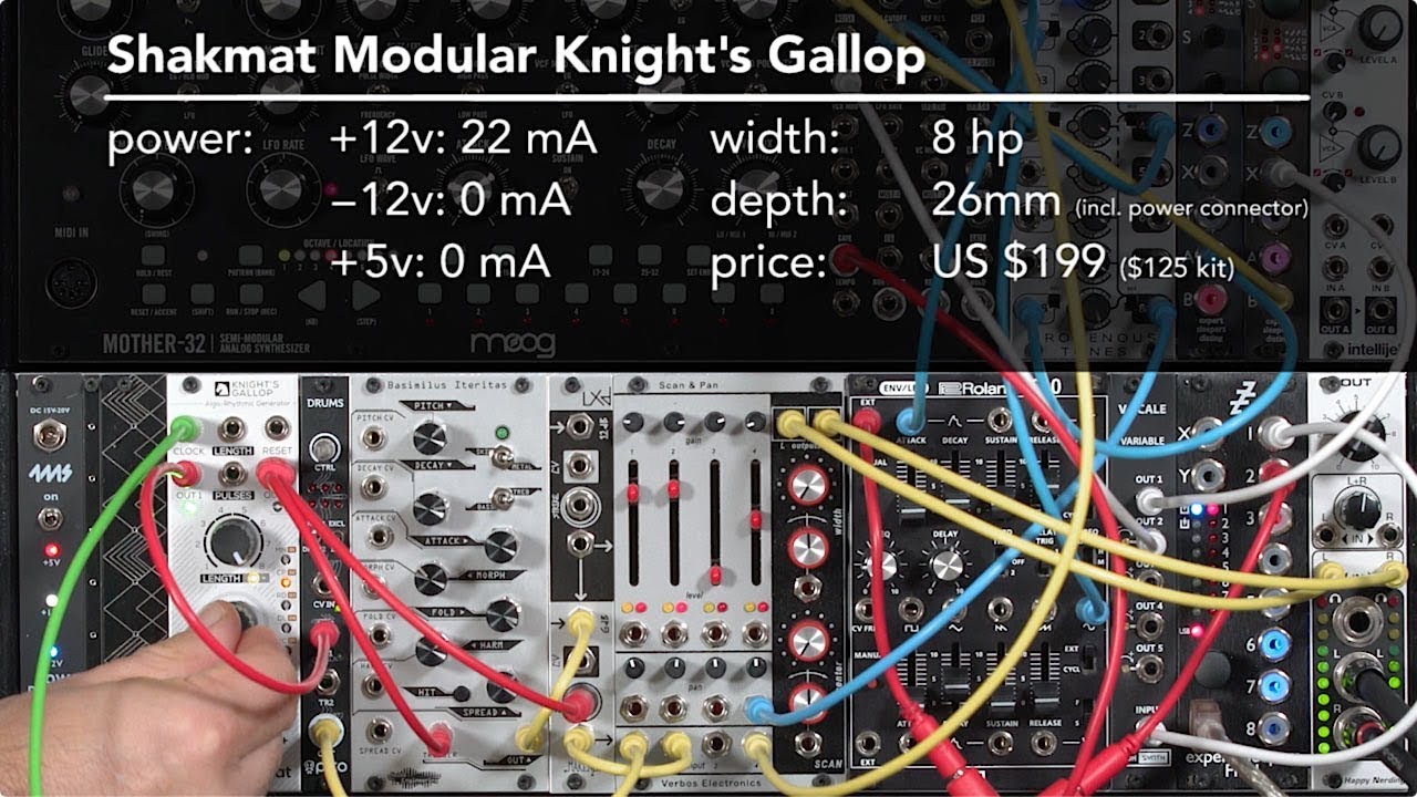 Shakmat Modular Knight's Gallop AlgoRhythmic Generator